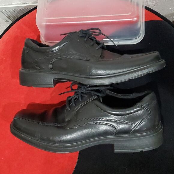 Ecco Helsinki Black Leather Oxford Shoes Size 11 main image 8